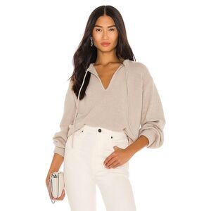 One Grey Day Lilah Pullover Sweater in Clay Boucle Soft Cozy Lounge